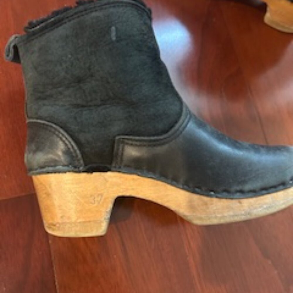 2 Pairs of Used No6 Clog Boots Size 37 Black - Picture 4 of 11